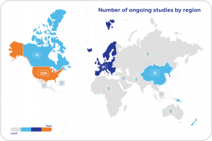 ASD map, map of the autism clinical trials, ASD clinical trials, Autics clinical research